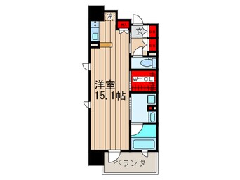 間取図 パークアクシス心斎橋