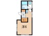 青木マンション 1Rの間取り