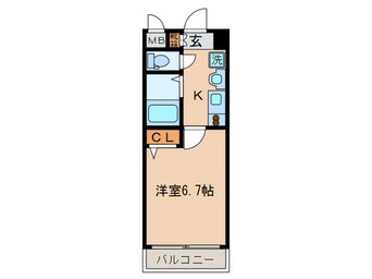 間取図 ｴｽﾃﾑｺ-ﾄ京都駅前KOTO(407)