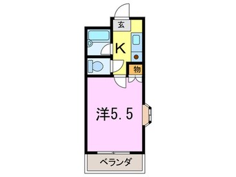 間取図 クリスタルカ－サⅡ