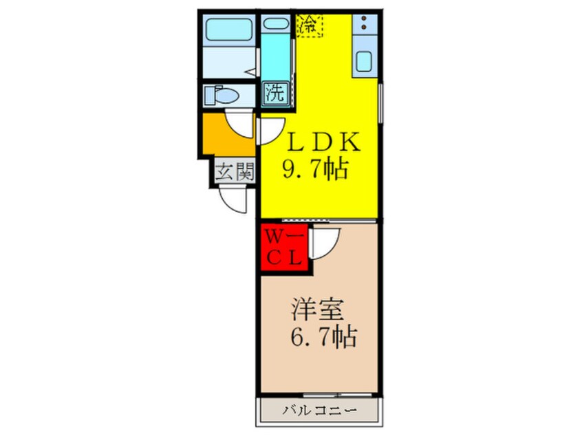 間取図 フジパレス弥刀駅東