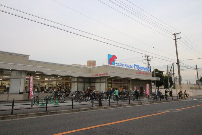 万代苅田店(スーパー)まで850m サンフラワ－長居東