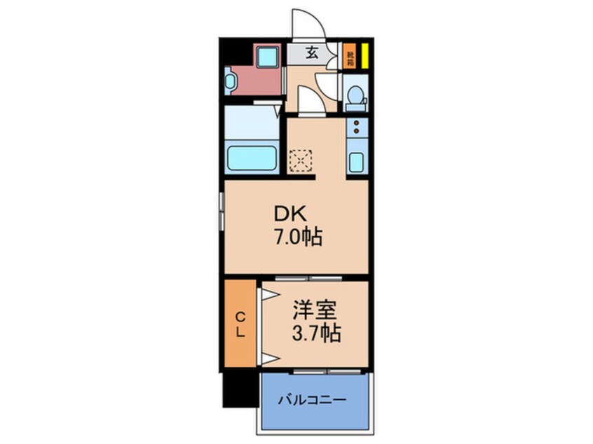 間取図 ビガーポリス277滝川公園Ⅱ