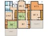 福島貸家 5DK+Sの間取り