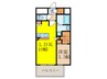 セレニテ新大阪カルム 1LDKの間取り