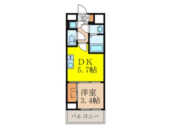 間取図 セレニテ新大阪calme