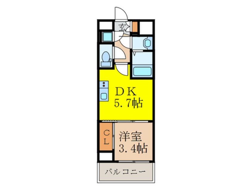 間取図 セレニテ新大阪calme