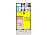 セレニテ新大阪カルム 1LDKの間取り