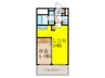 セレニテ新大阪カルム 1LDKの間取り