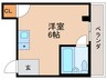 今市ハイツ 1Rの間取り