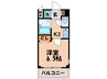 プレサンス京都二条城前(５０７) 1Kの間取り
