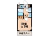 プレサンス京都二条城前(５０７) 1Kの間取り