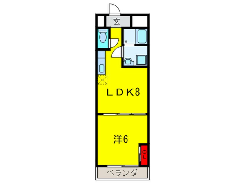 間取図 デュオブライト堺東