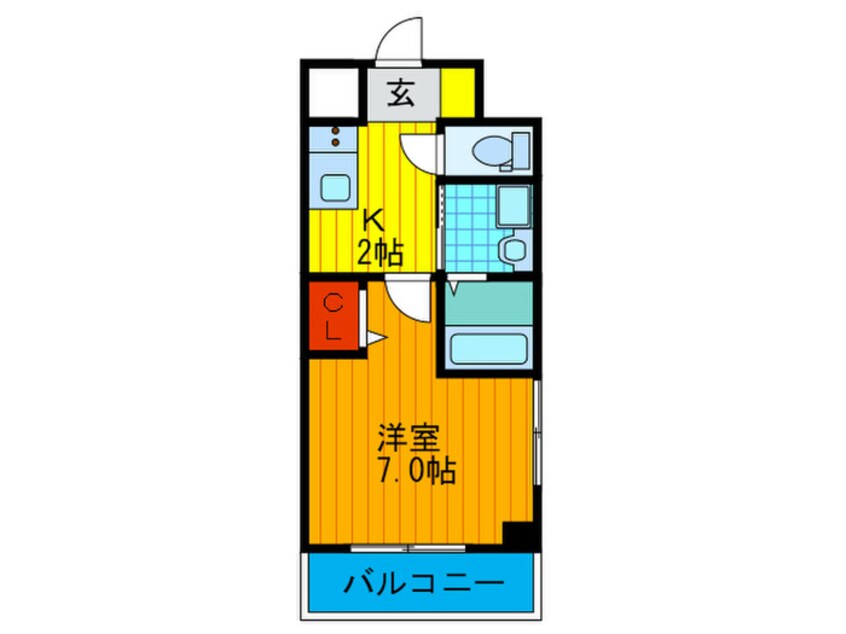 間取図 ロジュマン花川