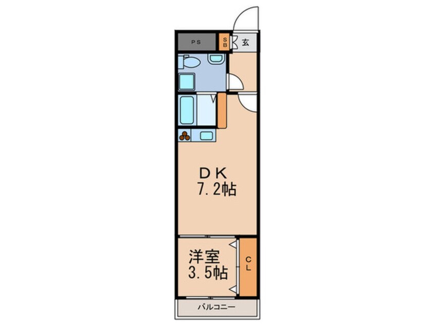 間取図 アロハ灘15