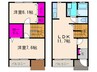 コンフォ－ト庄所Ⅱ 2LDKの間取り