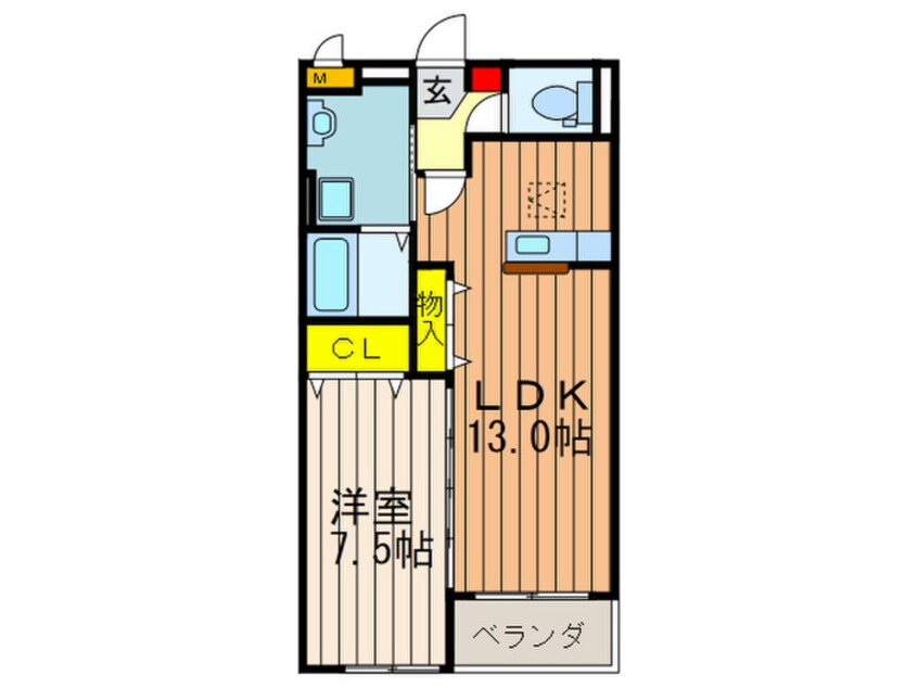 間取図 ル・シエル・ブルーⅠ