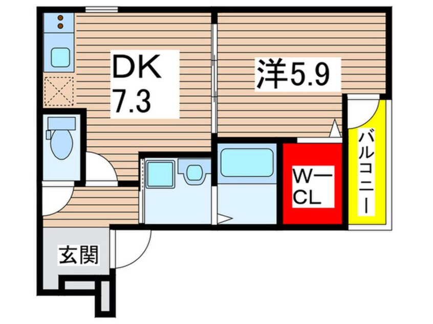 間取図 フジパレス尼崎三反田Ⅱ番館