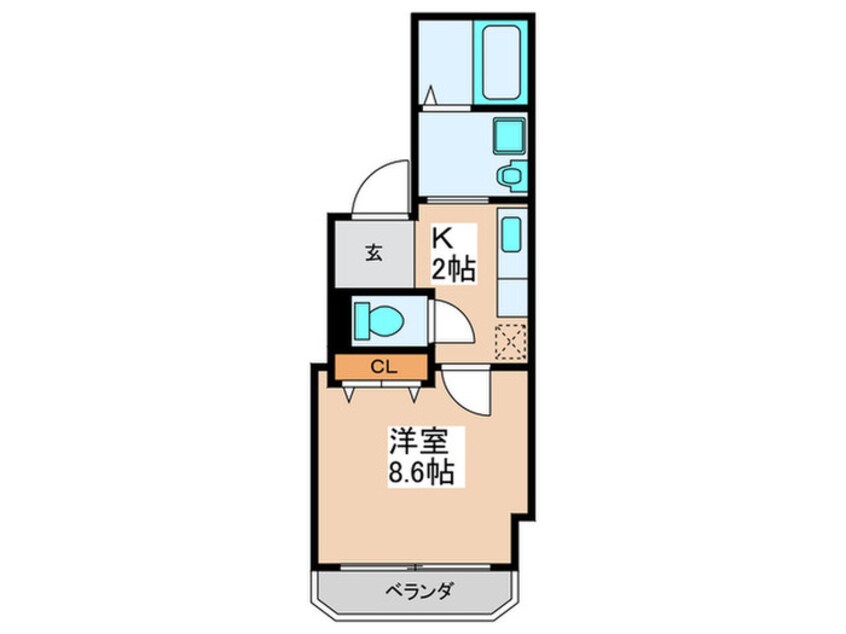 間取図 シャレ－天王寺