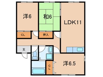 間取図 プレステージ鴻池