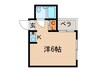 コ－ポ小林 1Kの間取り