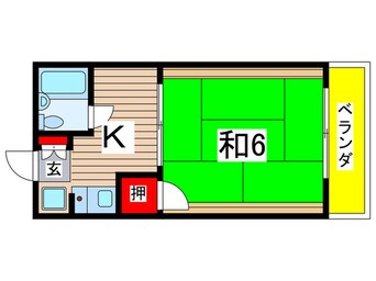 間取図 天神コ－ポ