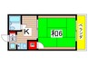 天神コ－ポ 1Kの間取り