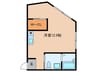 長柄ビル 1Rの間取り