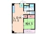 サニ－ハイツ森北 1LDKの間取り