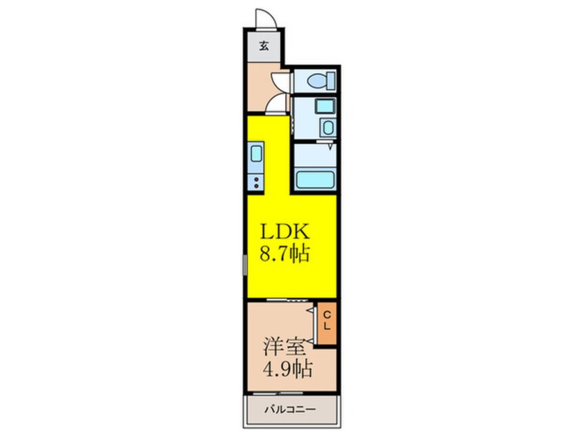 間取図 フジパレス茨木東宮町