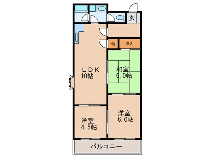 間取図 ジィーベント旭