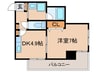 パルステージ武庫之荘 1DKの間取り