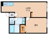 吉岡ハイツ 1LDKの間取り