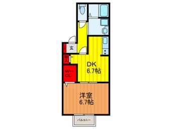 間取図 クレベ－ル眞