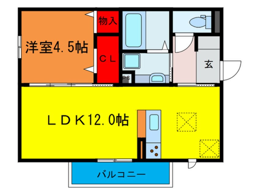 間取図 イロアス大日