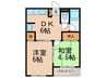 マツヤパークマンション 2DKの間取り