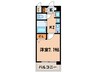 プレサンス京都神宮道(204) 1Kの間取り