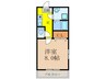 シャンテドミ－ルＡＷＡＪＩ 1Kの間取り