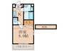 シャンテドミ－ルＡＷＡＪＩ 1Kの間取り