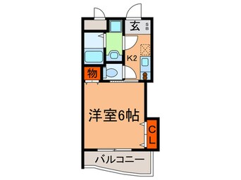 間取図 マロット天神橋