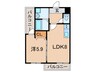 フジパレス西立花 1LDKの間取り