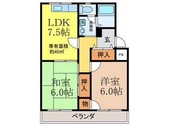 間取図 カーサ南茨木