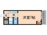 シャトル きんまさ 1Kの間取り
