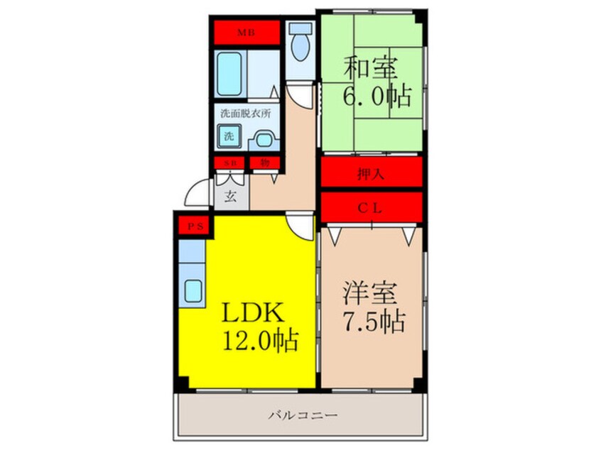 間取図 ウィンドコート