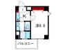 ｃｕｂｅ　ｃｏｕｒｔ 1Kの間取り