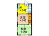 福寿マンション2号館 2Kの間取り