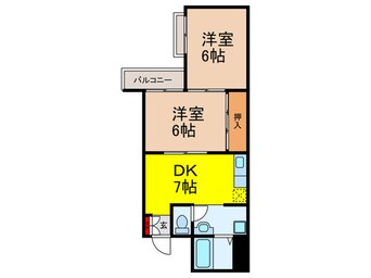 間取図 サンハイツ松山