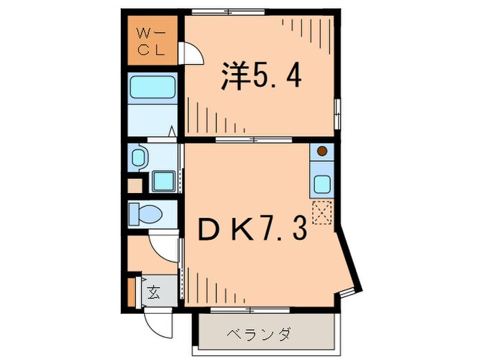 間取り図 ハイロ－ム鳴尾