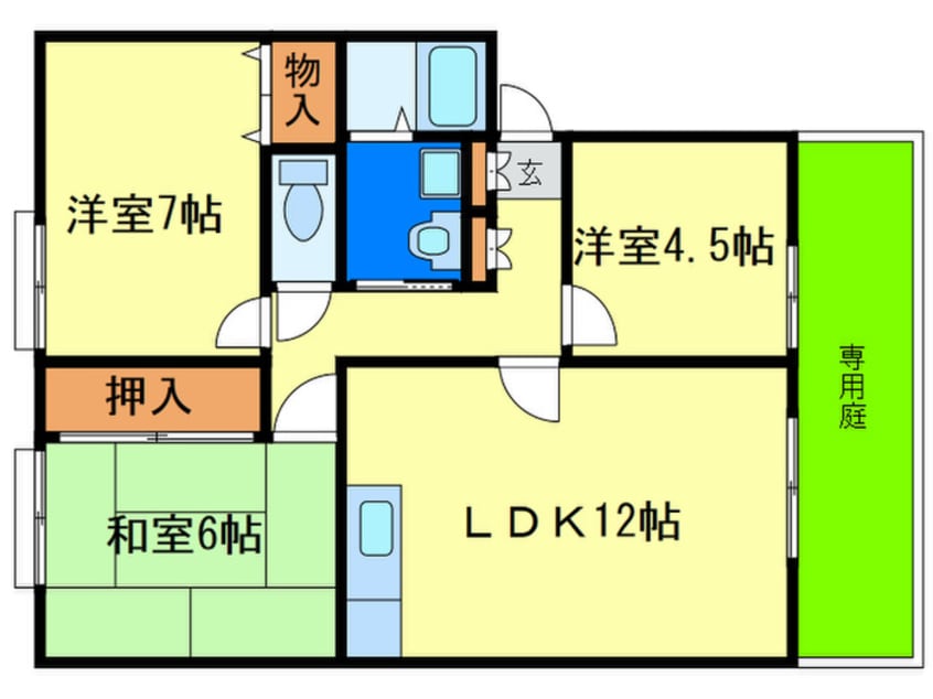 間取図 ヴィレッジ花水木Ｃ棟
