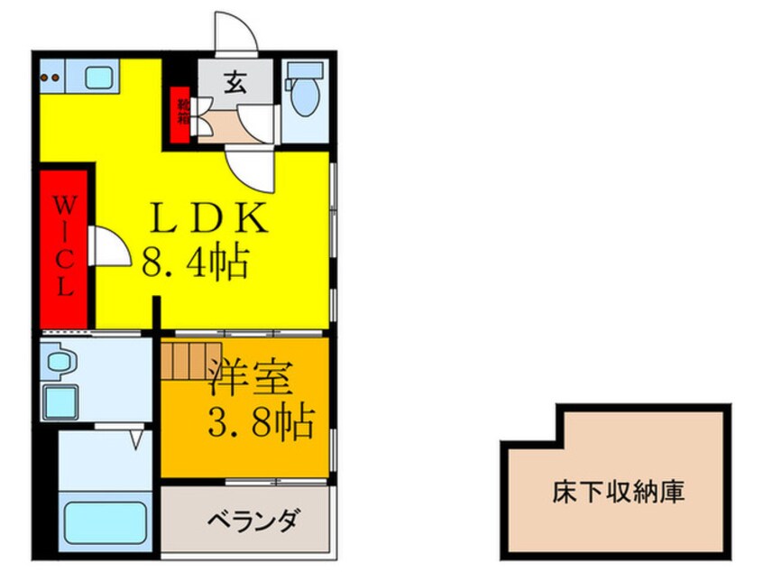 間取図 ハーモニーテラス花園東町Ⅱ